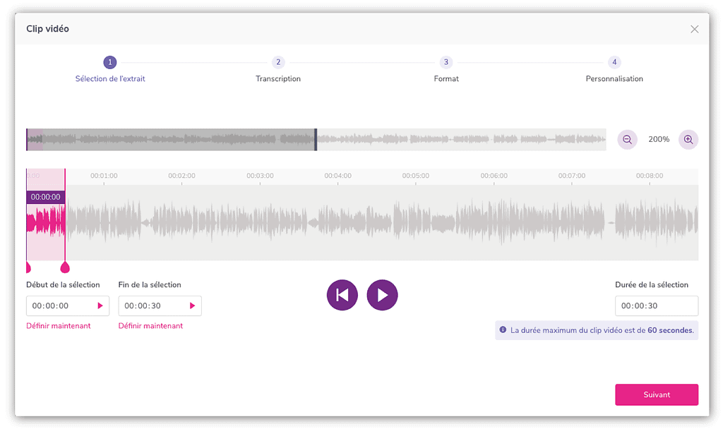 Créez votre clip audio pour votre podcast avec Ausha 