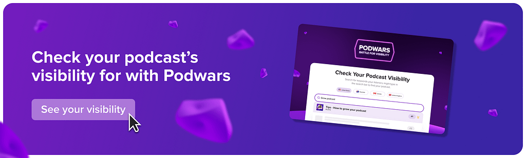 Podwars podcast visibility