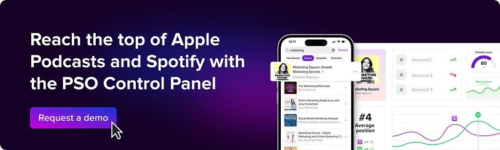 Rank #1 on Apple Podcasts and Spotify with the PSO Control Panel