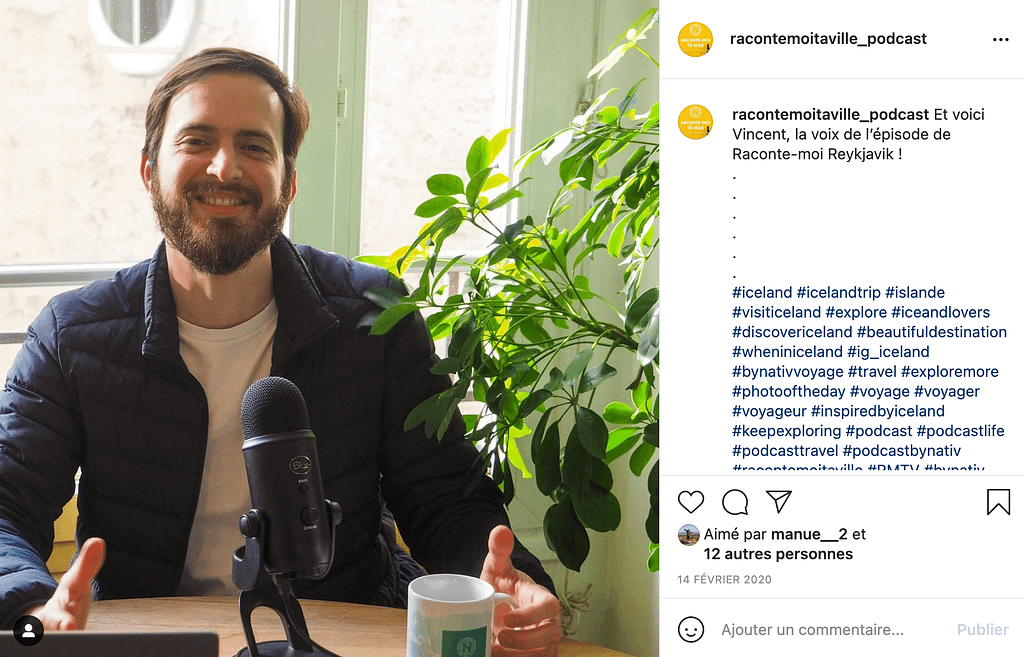 Instagram posts to let people know about a podcast