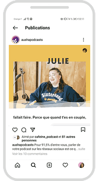 Clip Vidéo Ausha sur un Smartphone