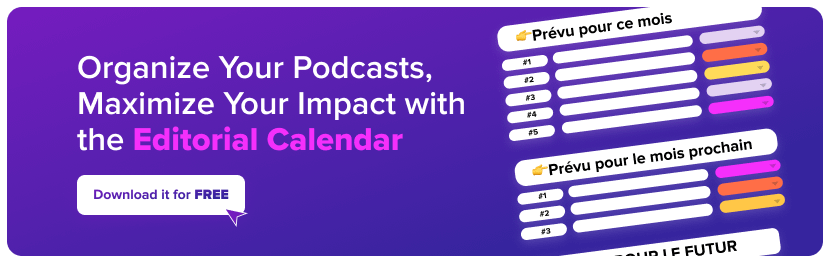 Podcast Editorial Calendar Template
