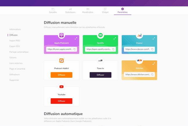 Publier podcast sur YouYube